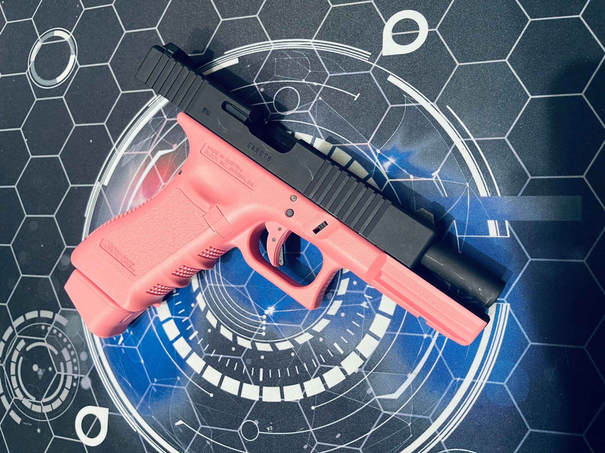 Custom Guarder Glock G17 Custom II 5-Hole "Lord Maker" Pink Gen 3 Gel Blaster - Image 5