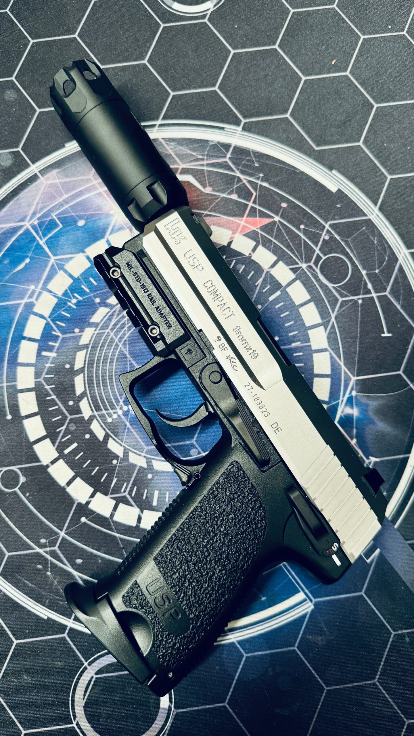 Custom Tokyo Marui / Guarder Stainless Steel USP Compact Gel Blaster - Image 3