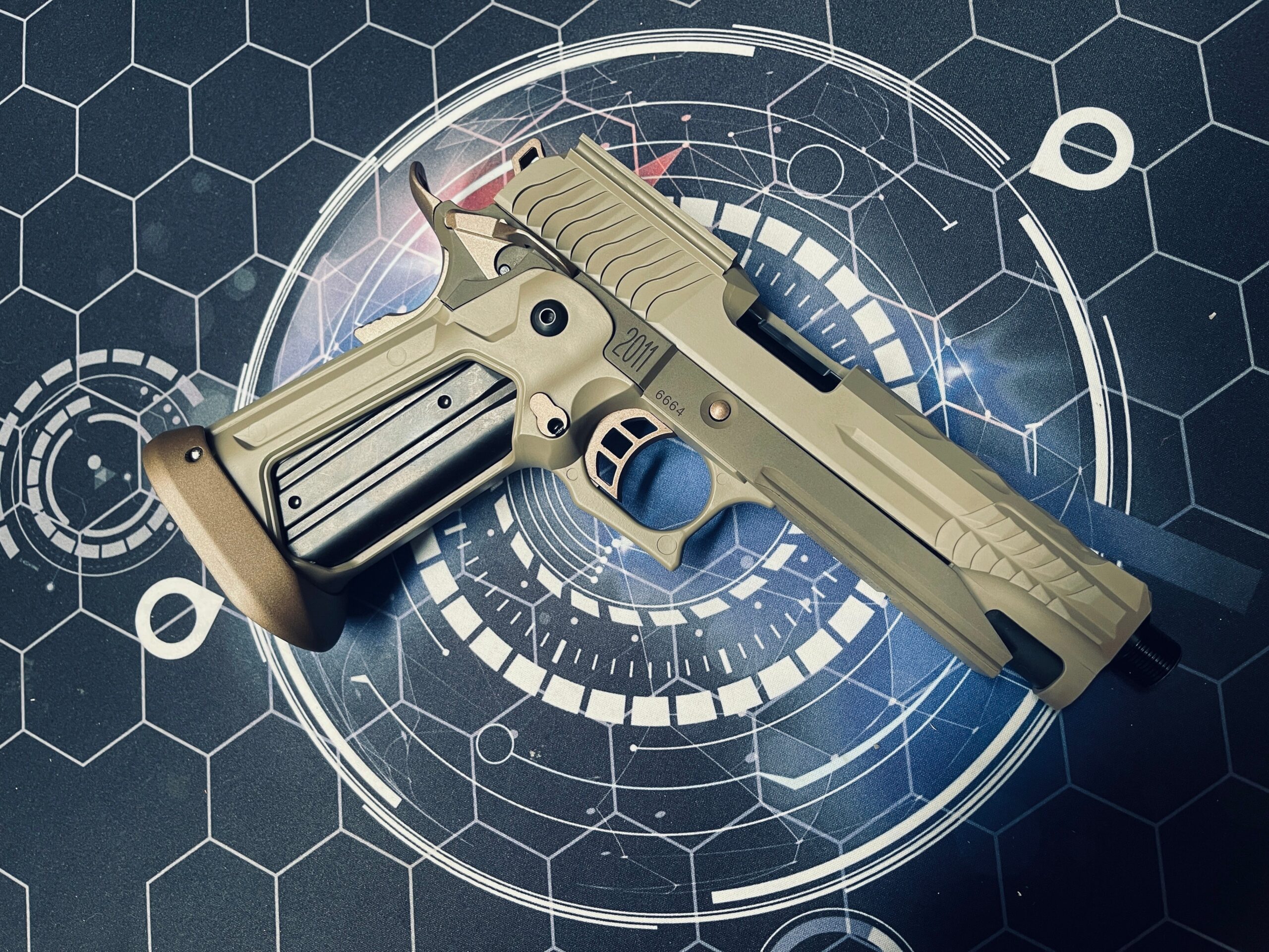 Custom Guarder / Laylax 5.1 Gungnir Tactical FDE Hi Capa Gas Pistol - Image 2