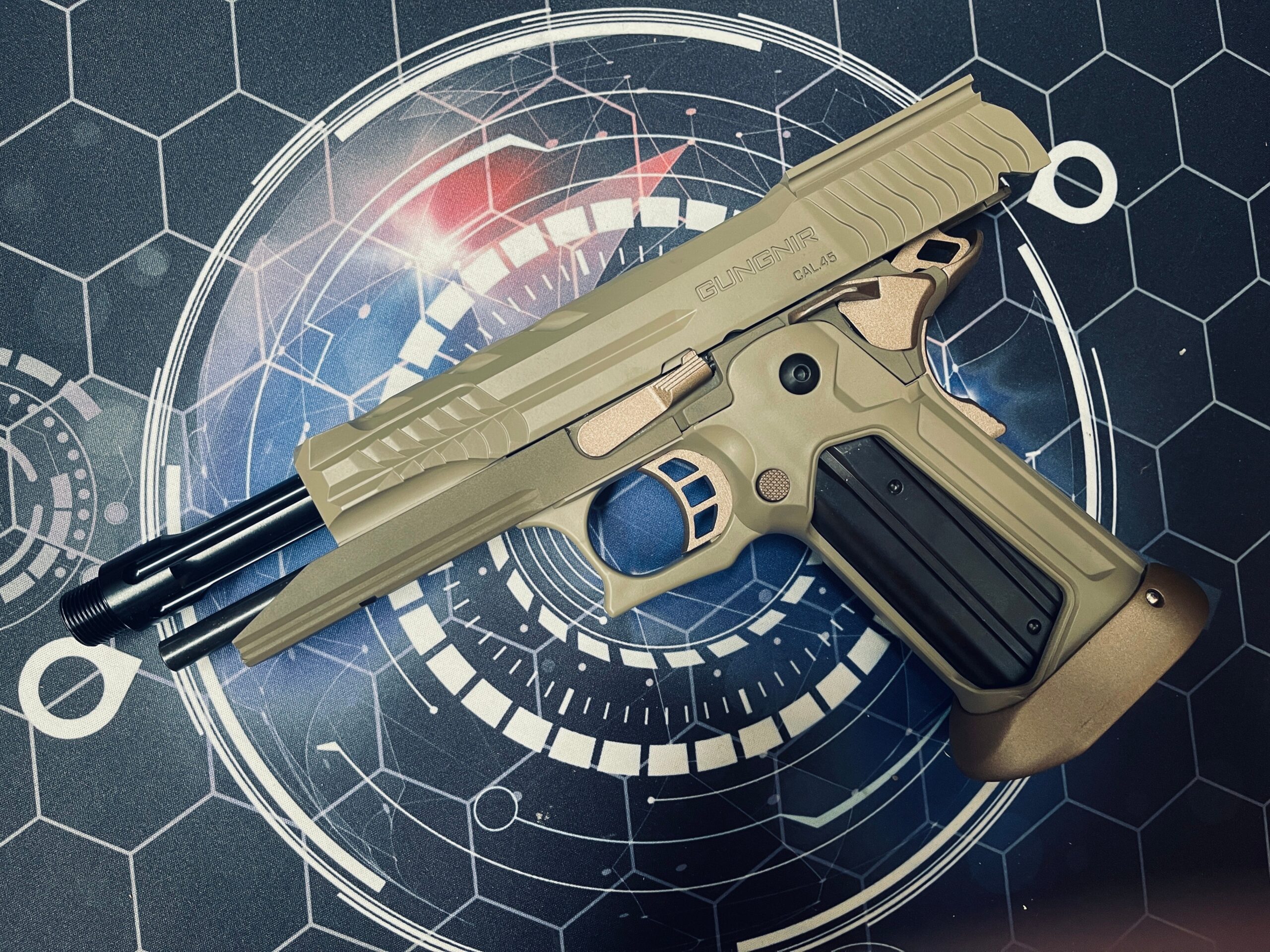 Custom Guarder / Laylax 5.1 Gungnir Tactical FDE Hi Capa Gas Pistol - Image 4