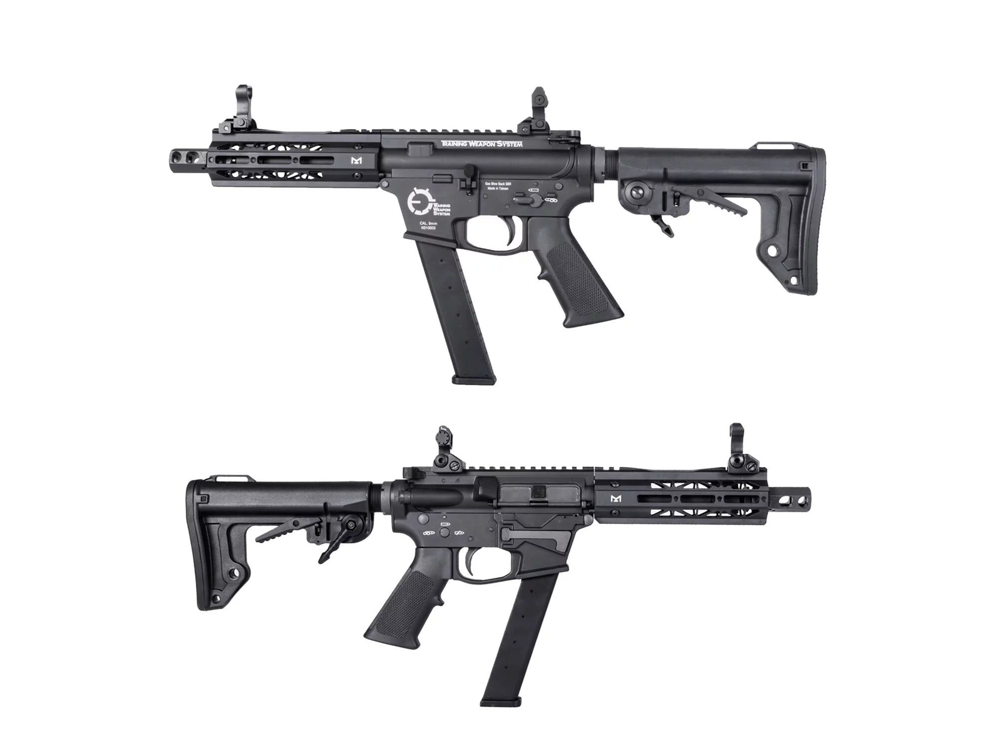 TWS 9mm SBR GBB Gel Blaster - Black