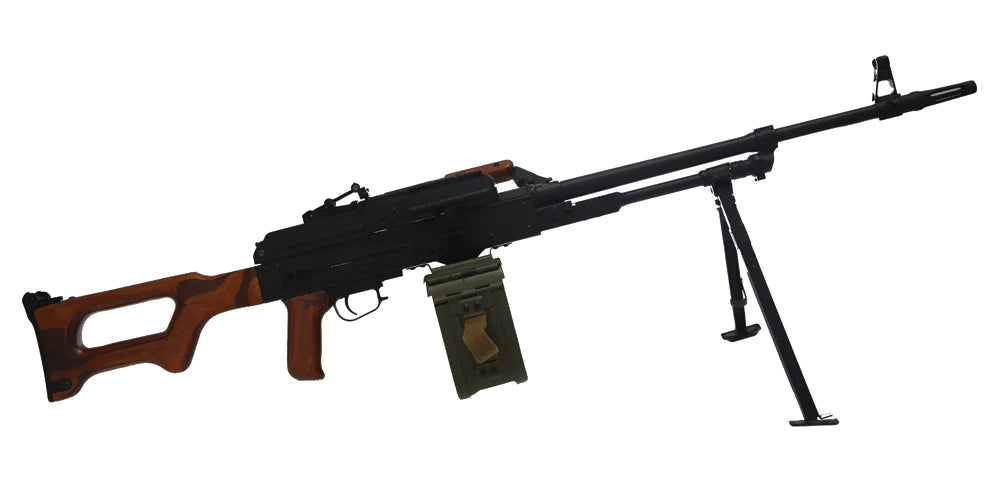 A&K PKM PK Squad Automatic Weapon GEL BLASTER Machine Gun (Furniture: Real Wood) - Image 2