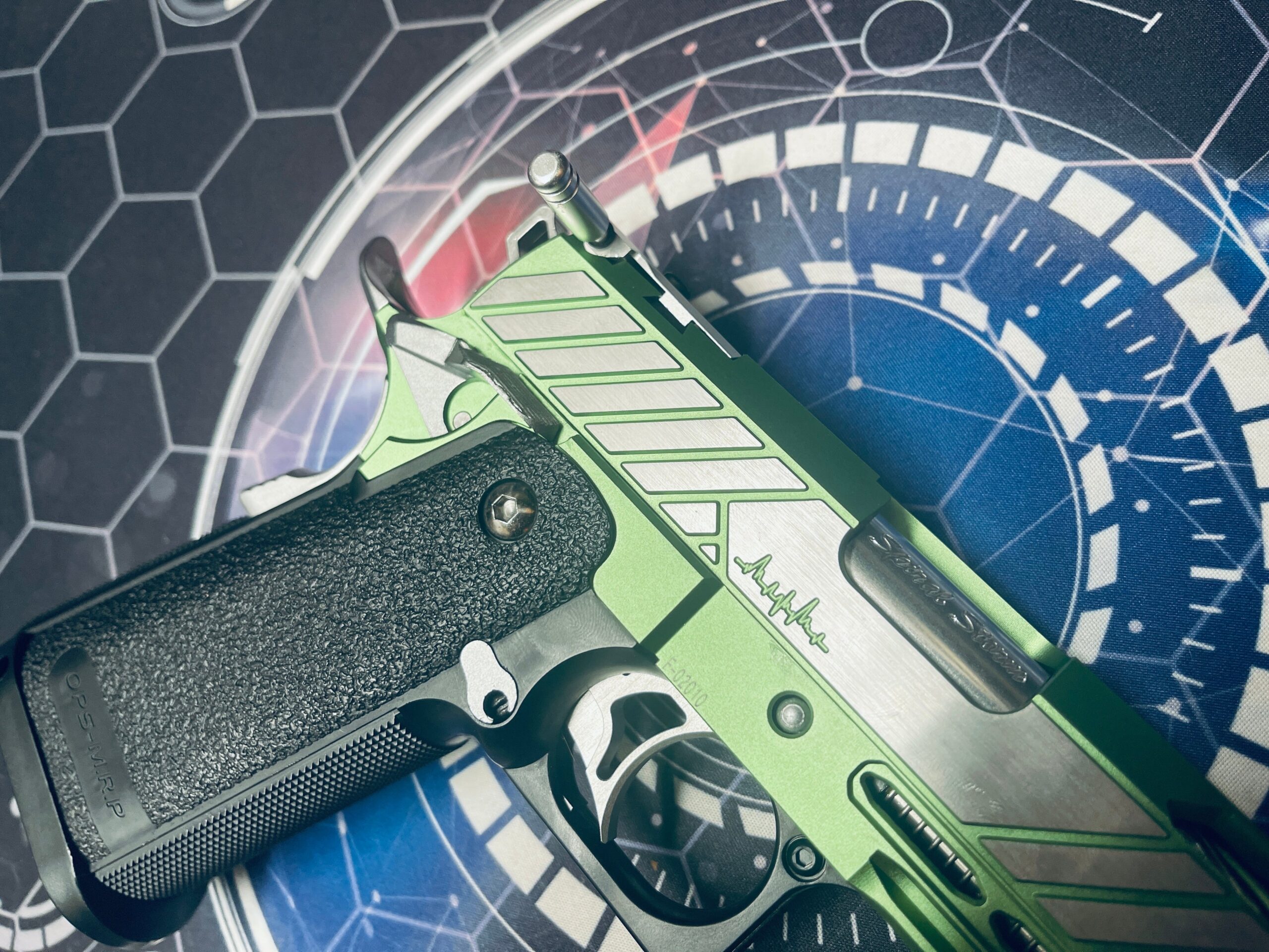 Custom Tokyo Marui / Dr Black "850 Shark" Hi Capa 5.1 Gas Pistol - Green - Image 5