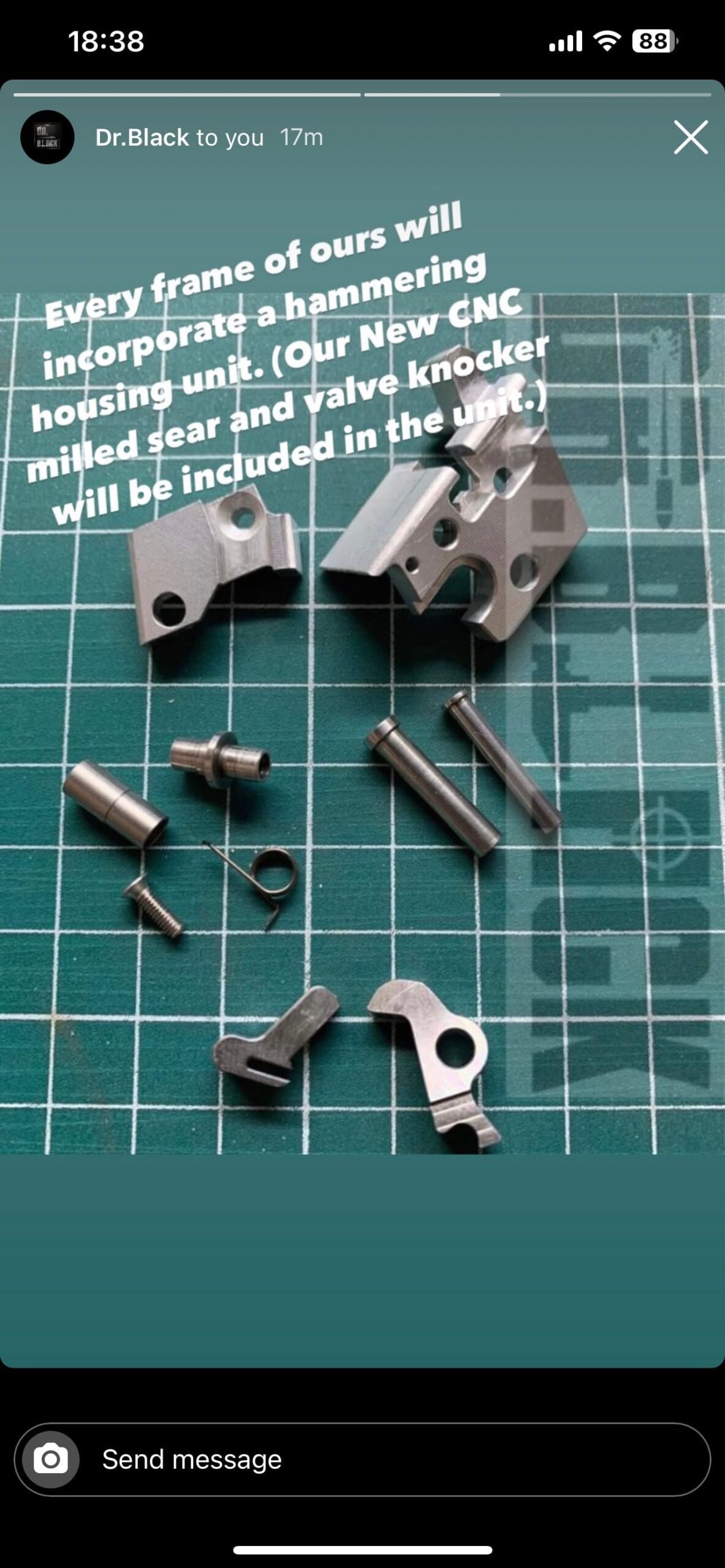 Dr Black 4.3 Skeletal Type CNC Aluminium Frame 01 - Full Length Frame - Image 17