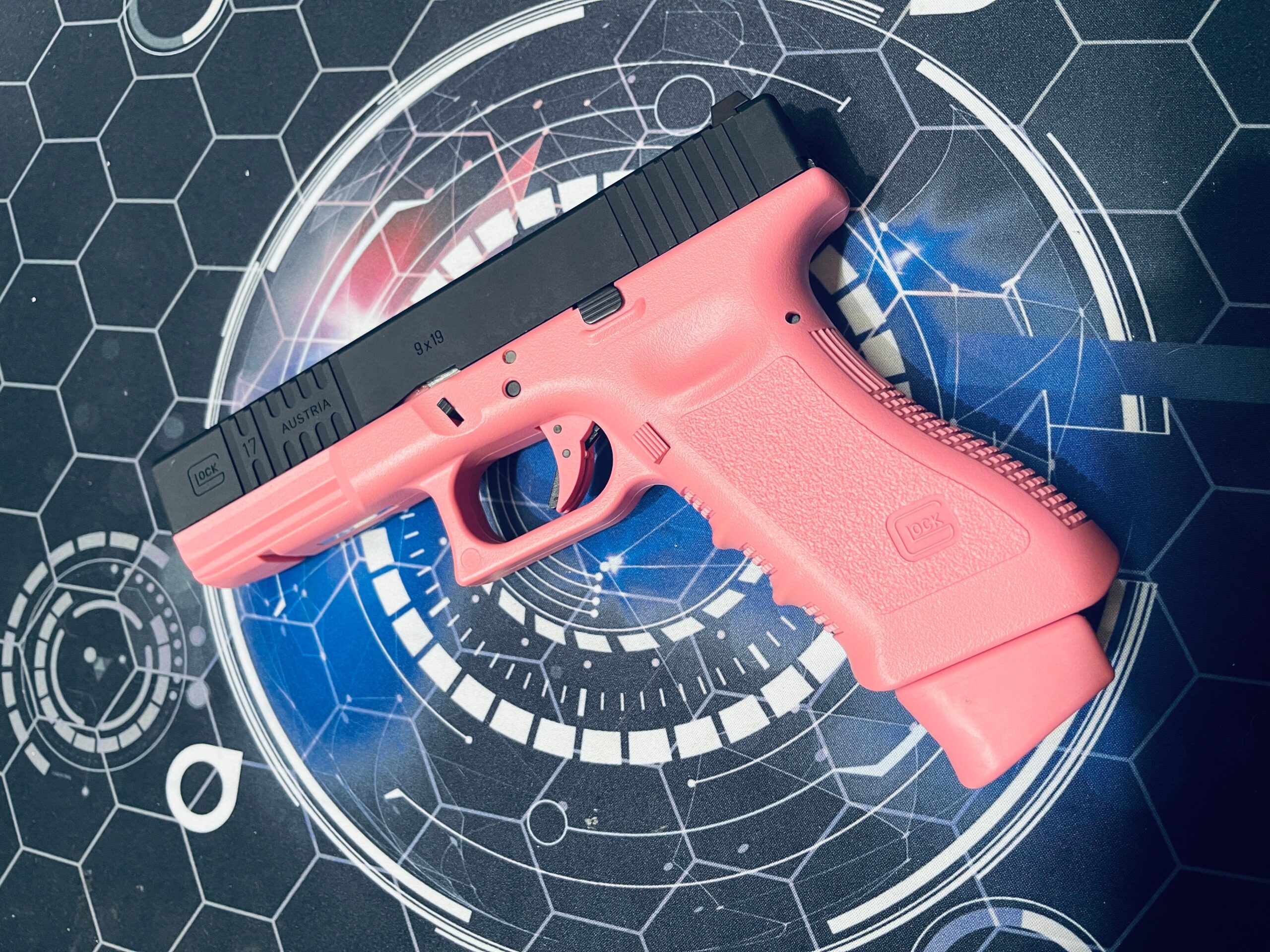 Custom Guarder Glock G17 Custom II 5-Hole "Lord Maker" Pink Gen 3 Gel Blaster - Image 3
