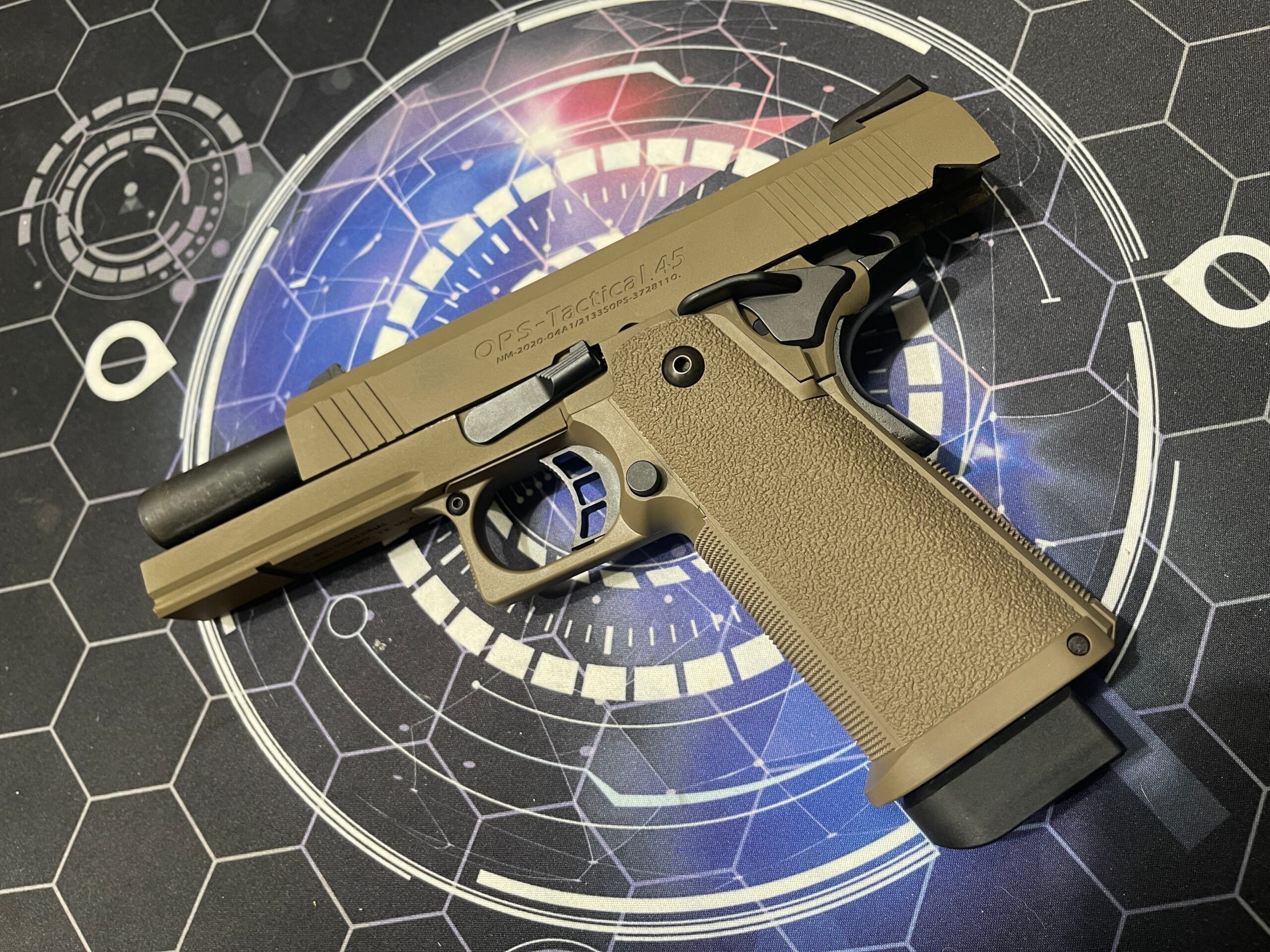 Guarder Custom Hi Capa 4.3 Ops-Tactical FDE Gas Pistol - Image 4