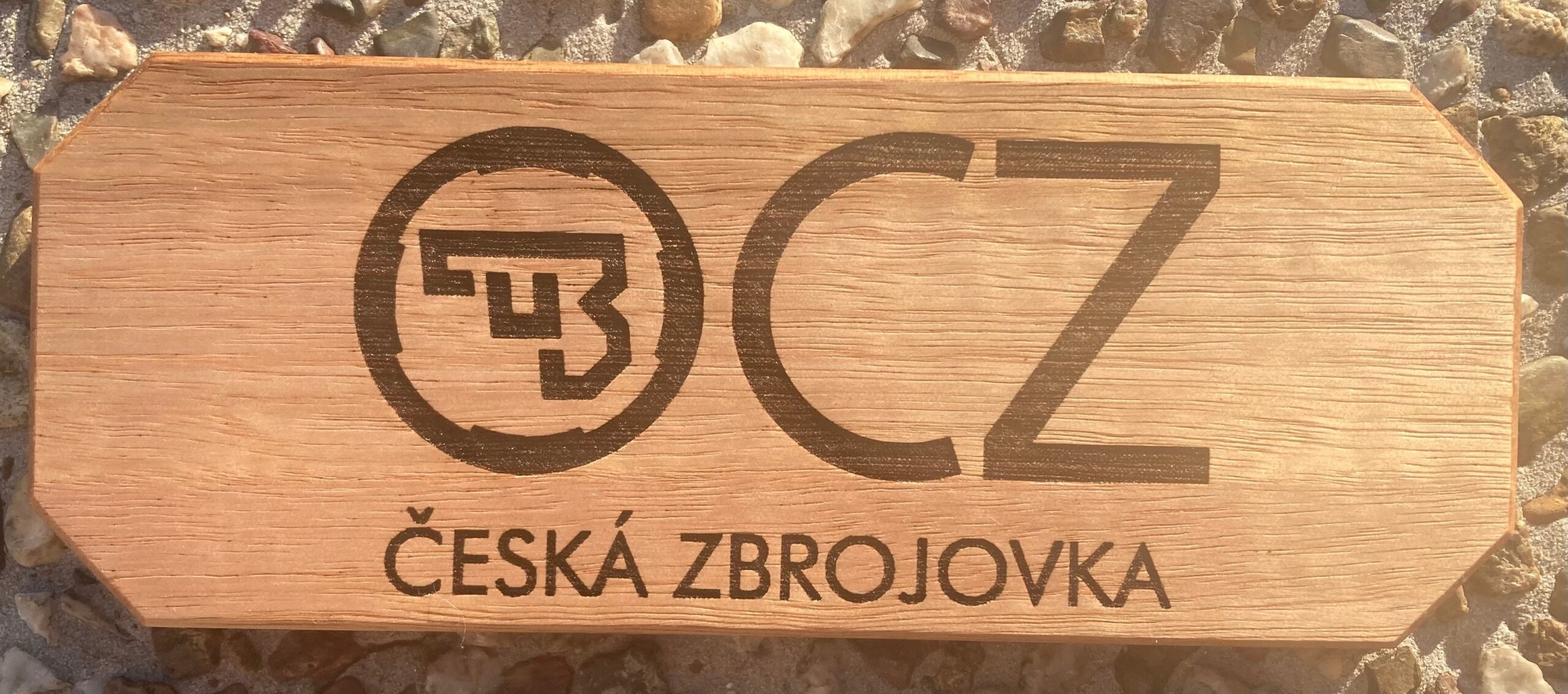 Pistol Display Stand - Laser Engraved Tasmania Oak - Image 9
