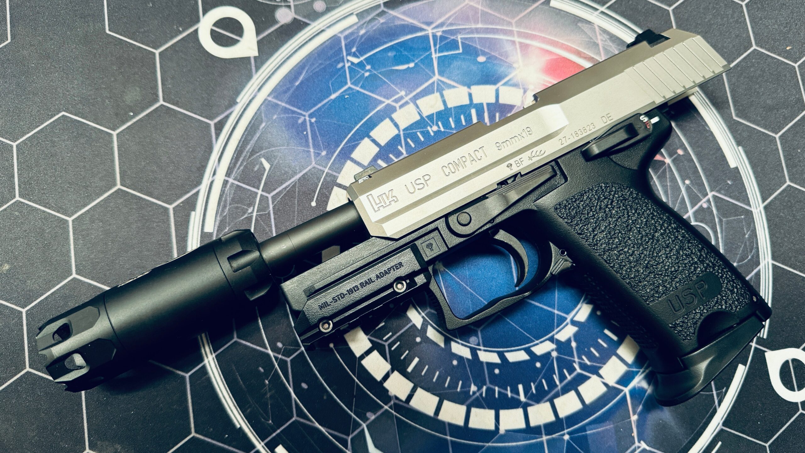 Custom Tokyo Marui / Guarder Stainless Steel USP Compact Gel Blaster - Image 5