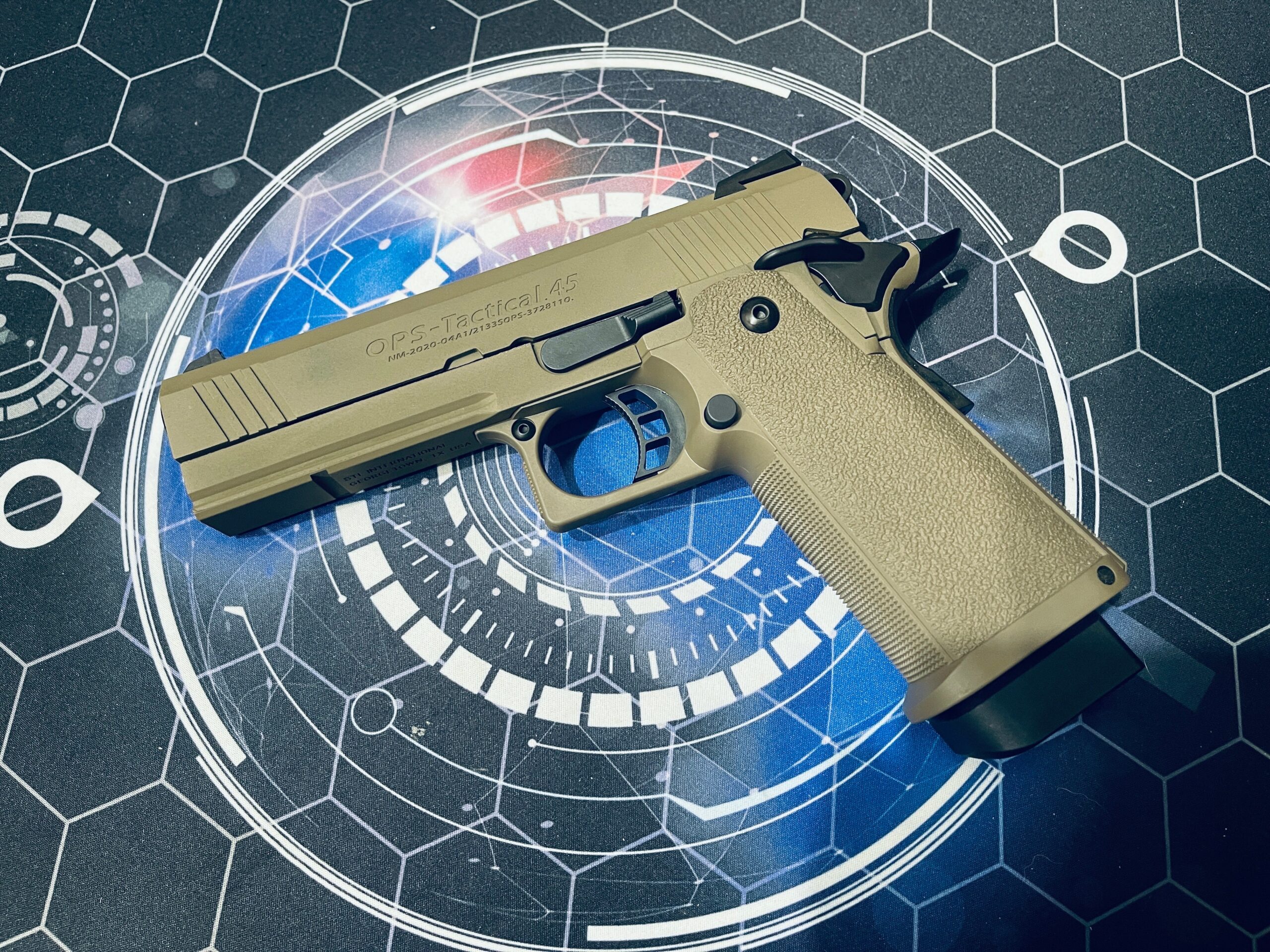 Guarder Custom Hi Capa 4.3 Ops-Tactical FDE Gas Pistol - Image 3