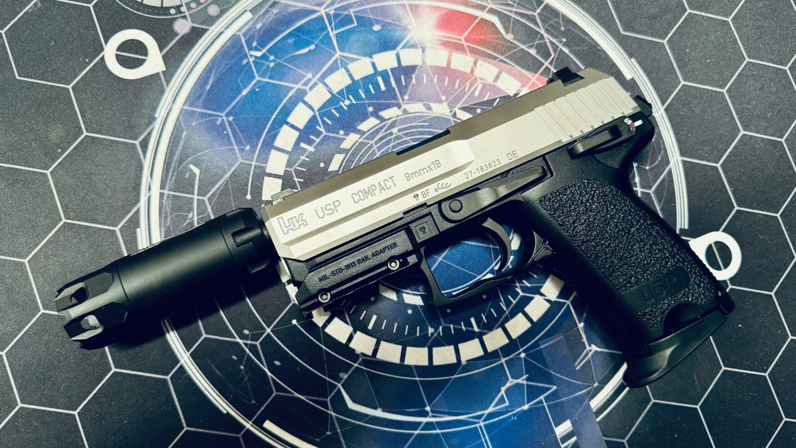 Custom Tokyo Marui / Guarder Stainless Steel USP Compact Gel Blaster - Image 4