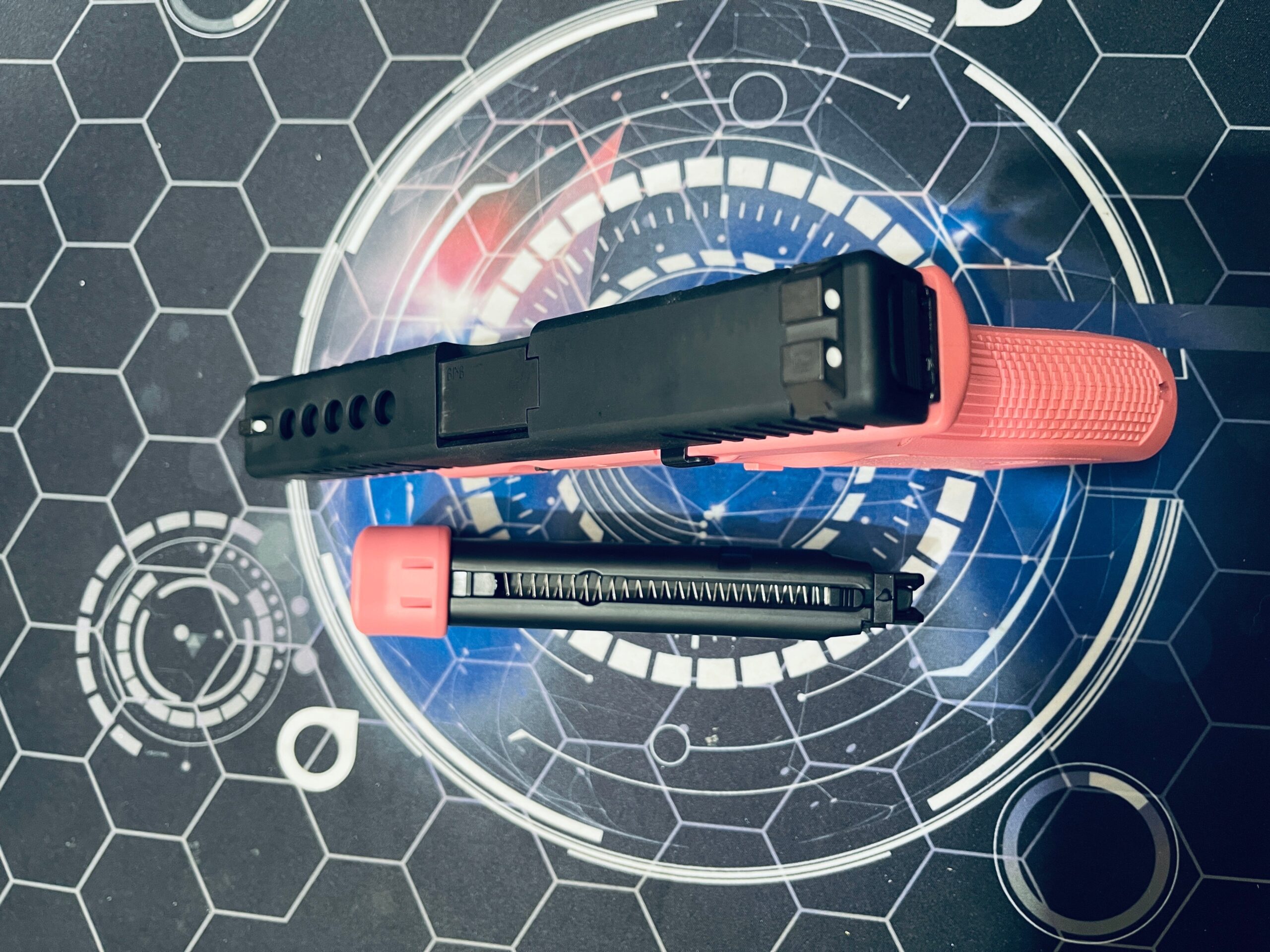 Custom Guarder Glock G17 Custom II 5-Hole "Lord Maker" Pink Gen 3 Gel Blaster - Image 7