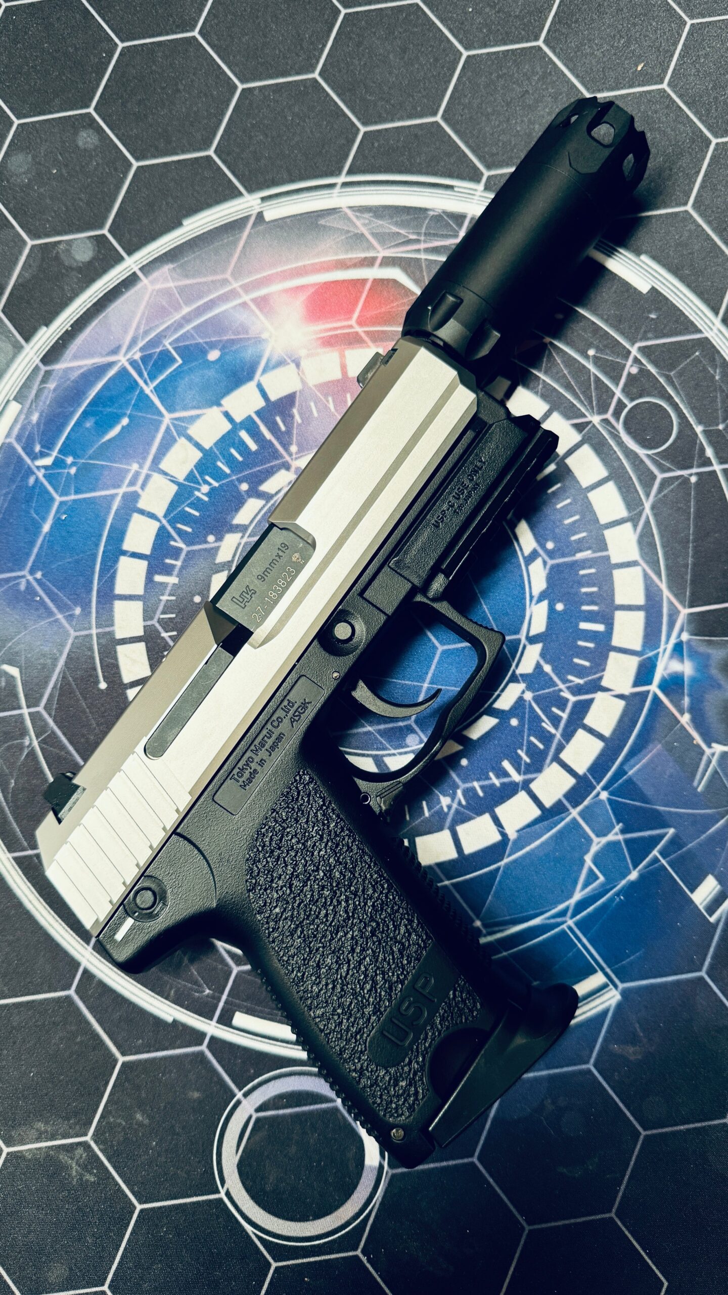 Custom Tokyo Marui / Guarder Stainless Steel USP Compact Gel Blaster - Image 2