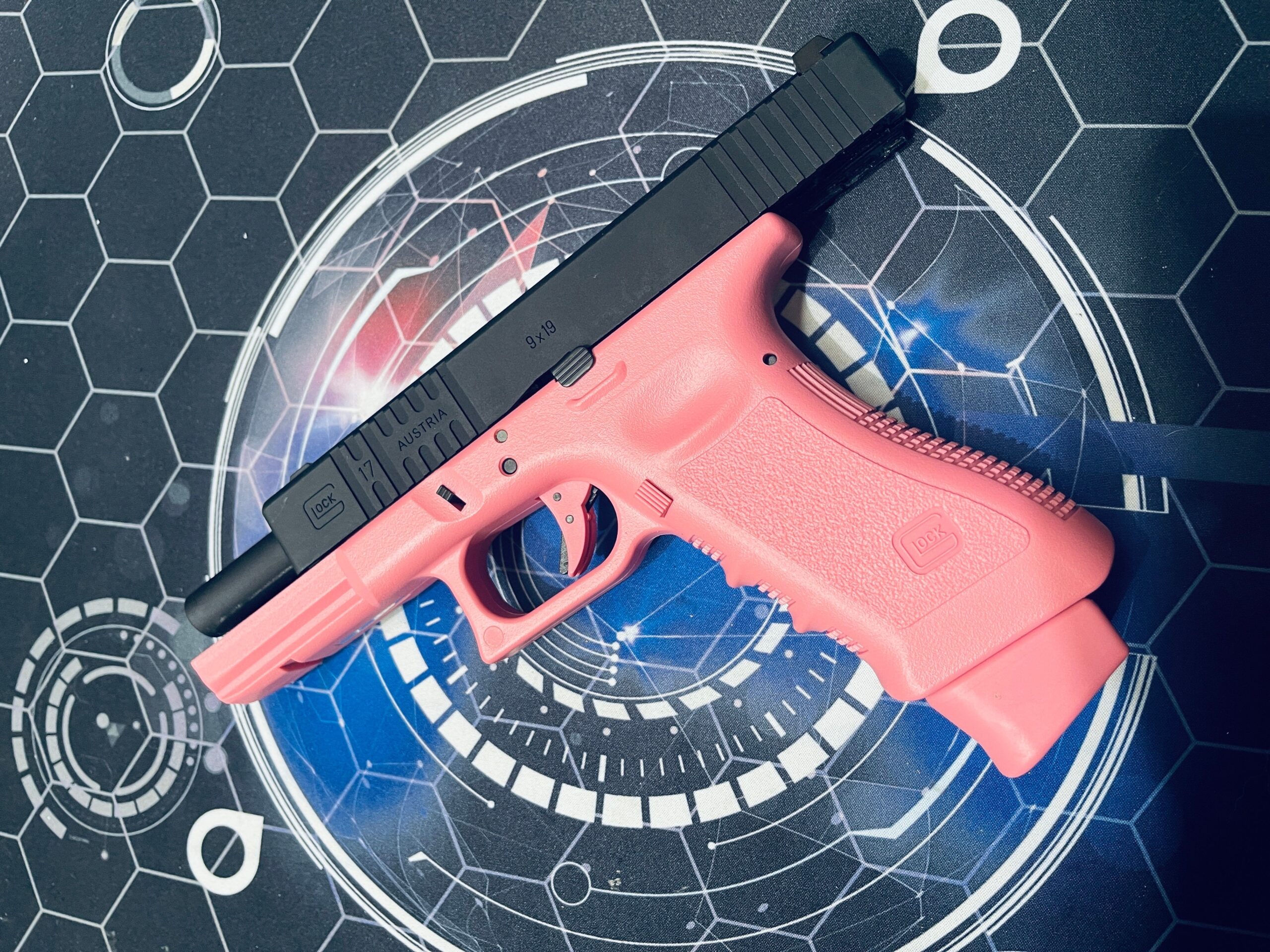 Custom Guarder Glock G17 Custom II 5-Hole "Lord Maker" Pink Gen 3 Gel Blaster - Image 4
