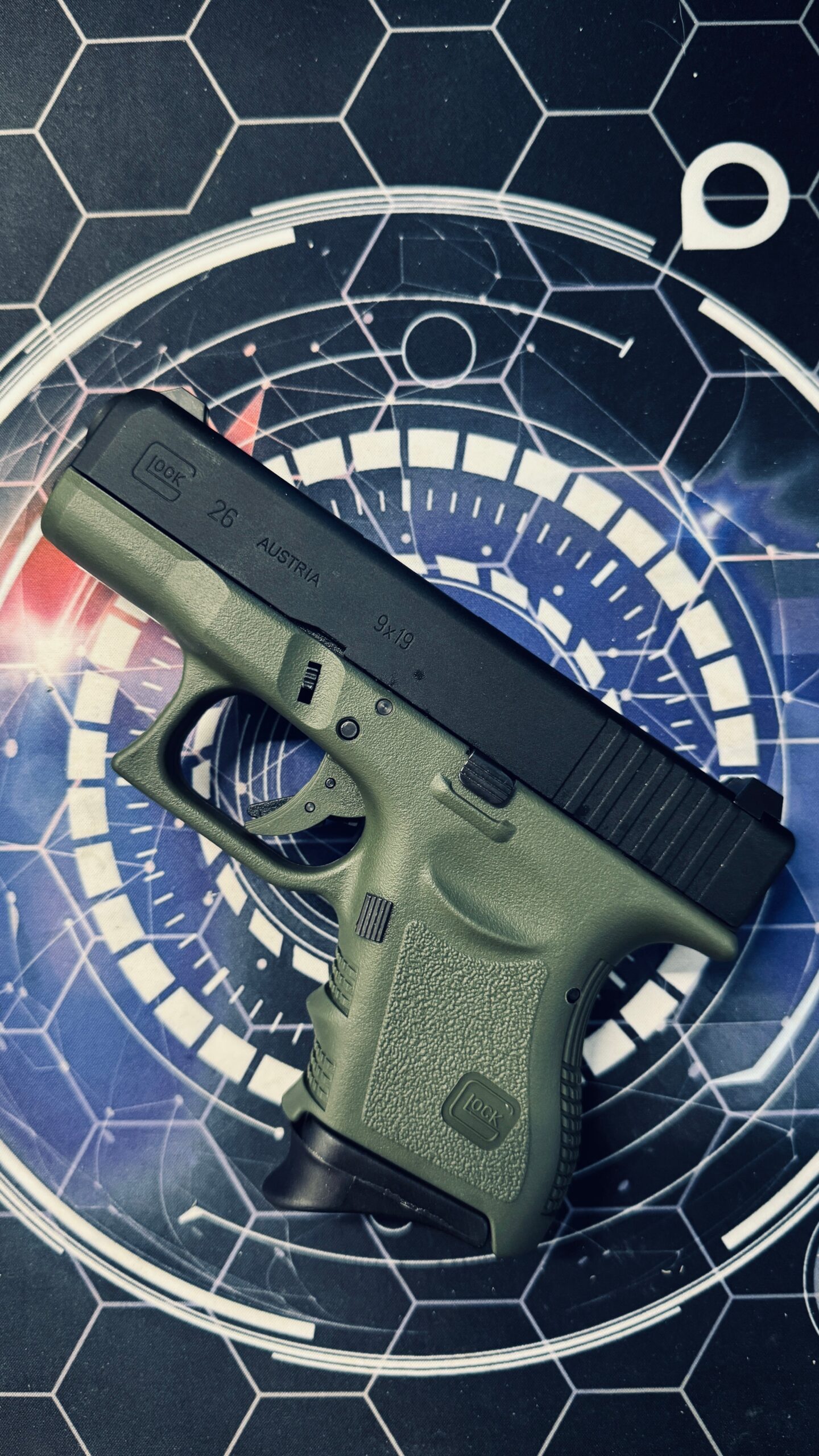 Custom Guarder Glock G26 Gen 3 Gel Blaster - Olive Drab - Image 4