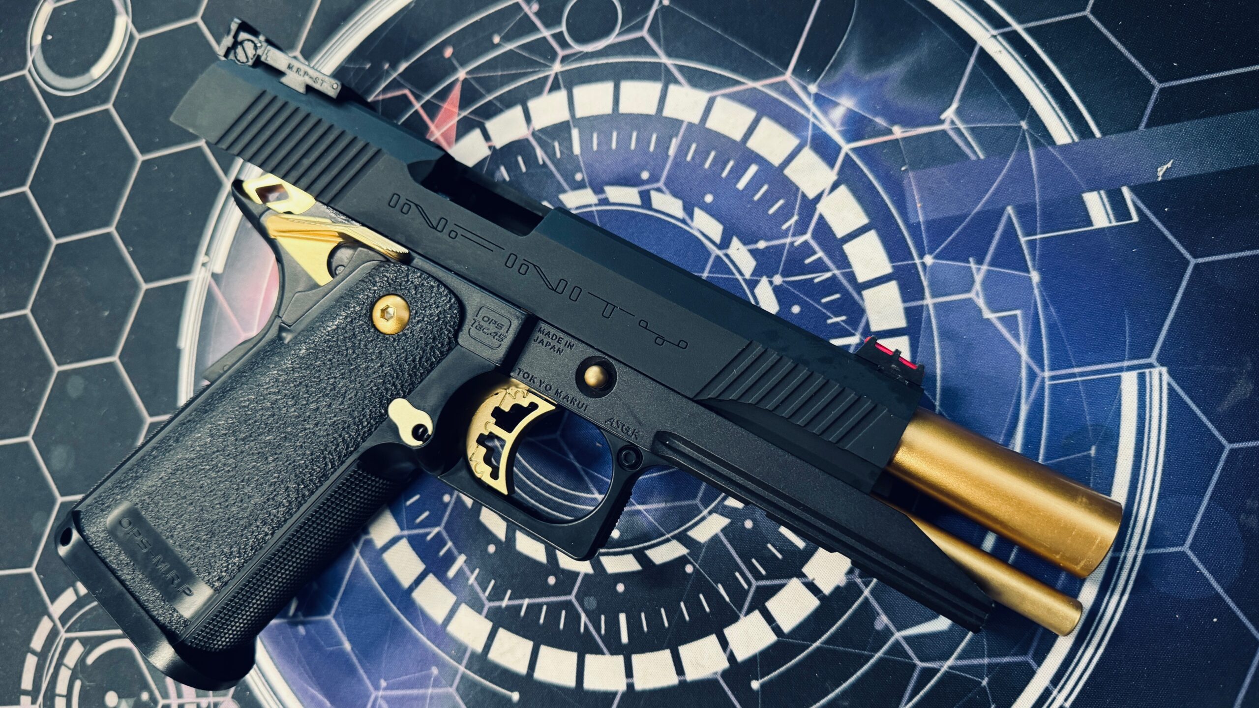 Custom Tokyo Marui / Guarder Gold Match "Infinity" 5.1 Hi-Capa Gel Blaster - Image 3
