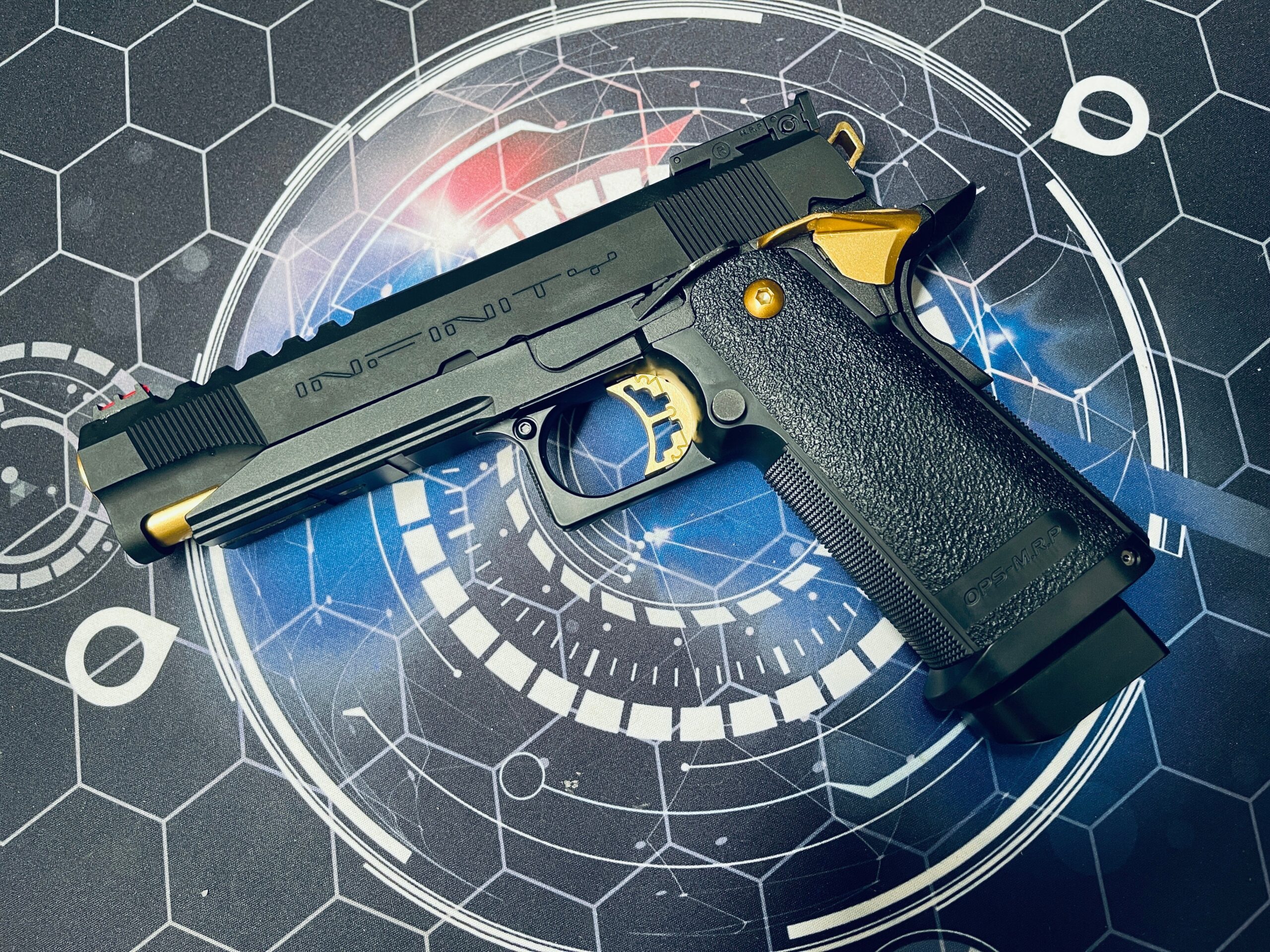 Custom Tokyo Marui / Guarder Gold Match "Infinity" 5.1 Hi-Capa Gel Blaster - Image 3