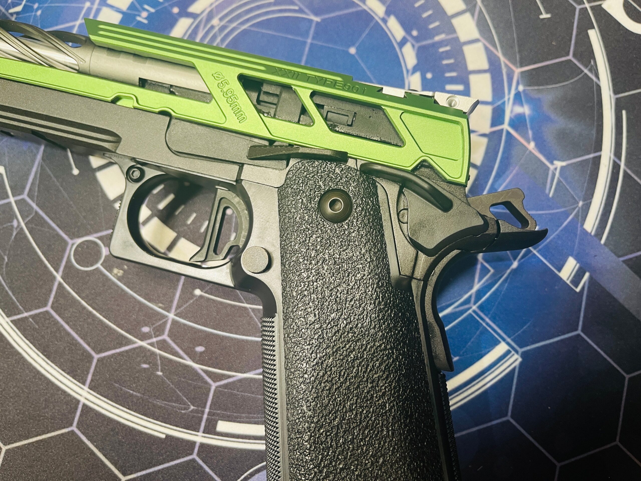 Custom Tokyo Marui / Guarder / Dr Black "Ninja Turtle" Hi Capa 5.1 Gas Pistol - Image 4