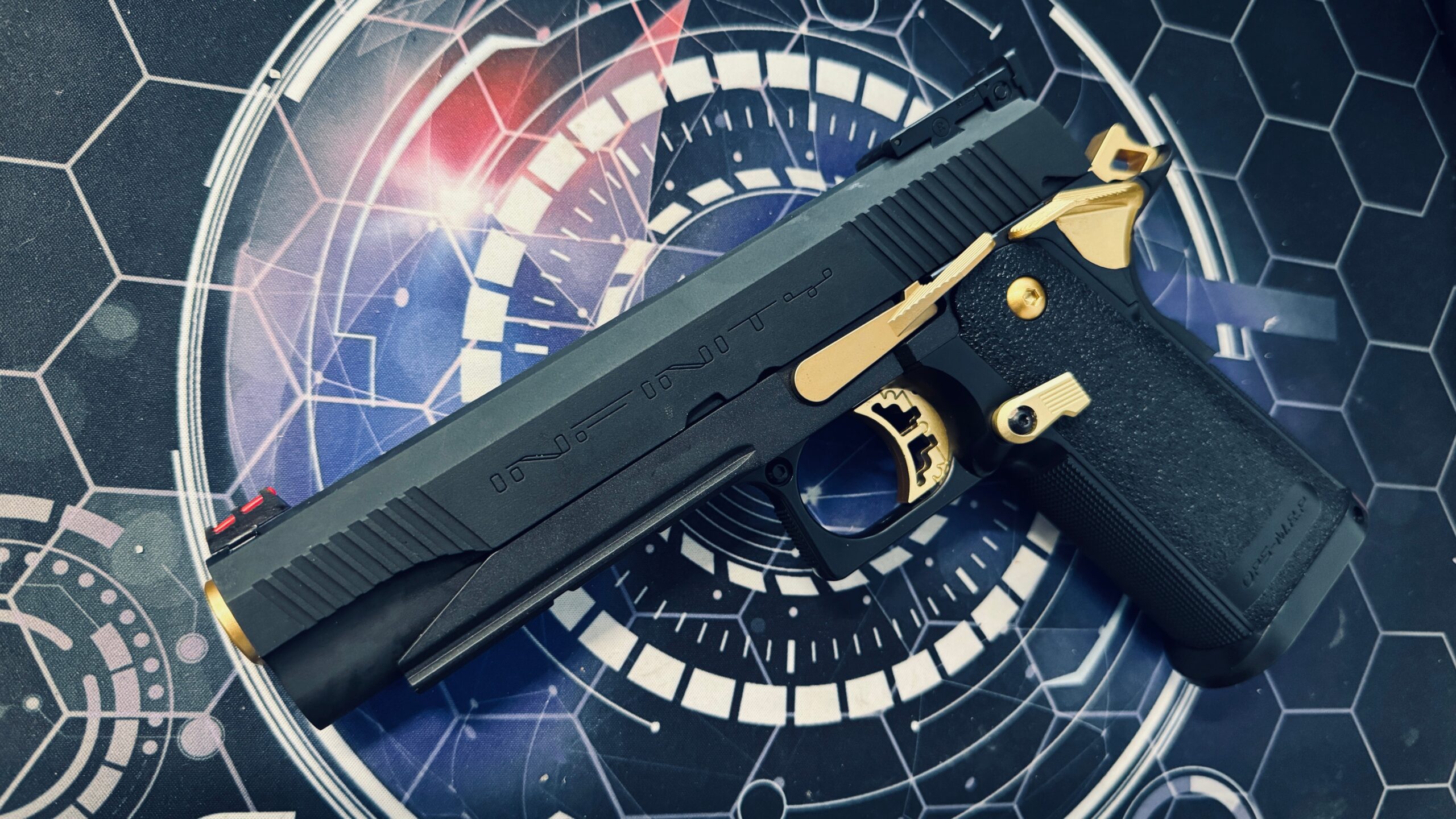 Custom Tokyo Marui / Guarder Gold Match "Infinity" 5.1 Hi-Capa Gel Blaster - Image 2