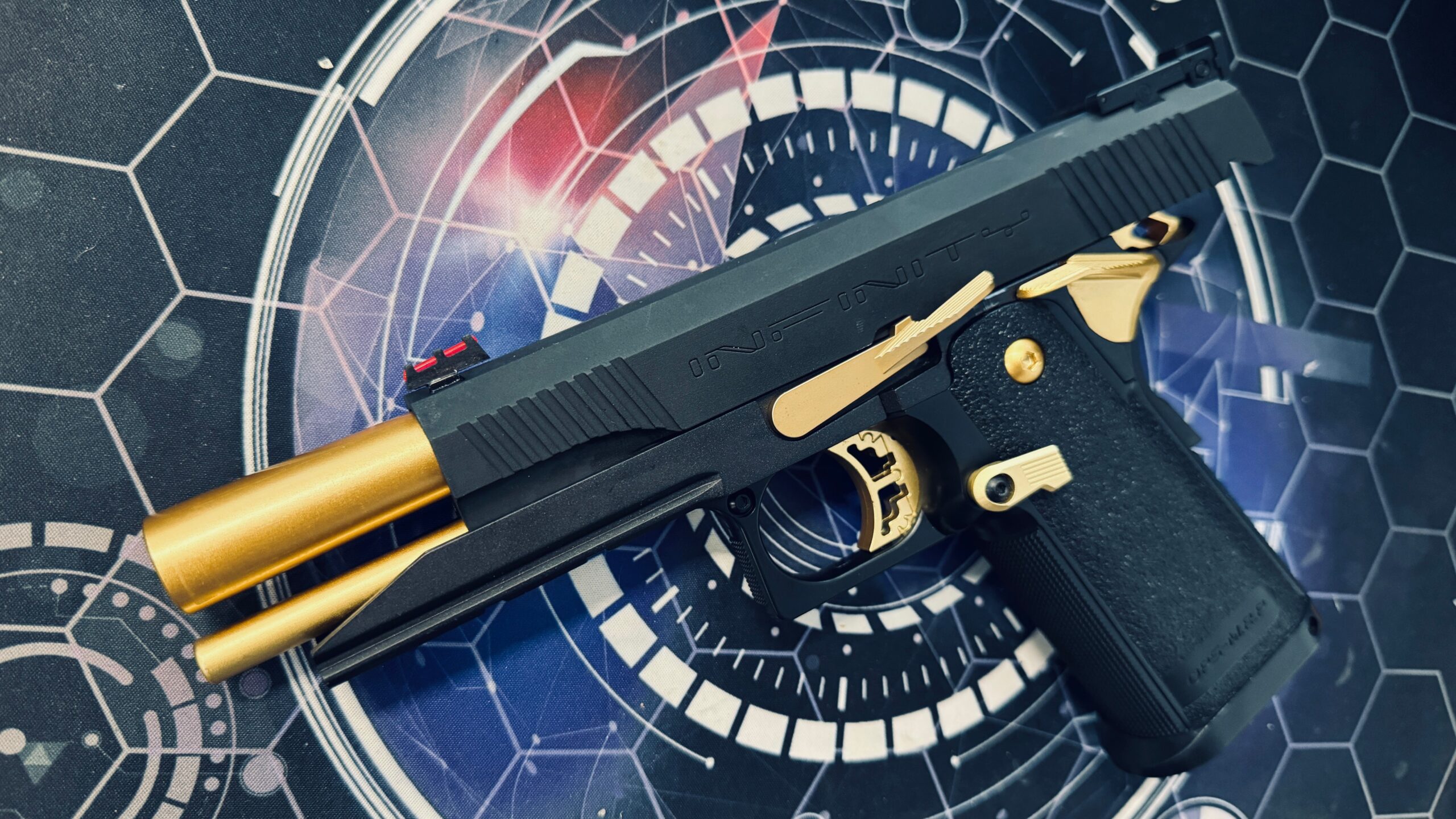 Custom Tokyo Marui / Guarder Gold Match "Infinity" 5.1 Hi-Capa Gel Blaster - Image 4