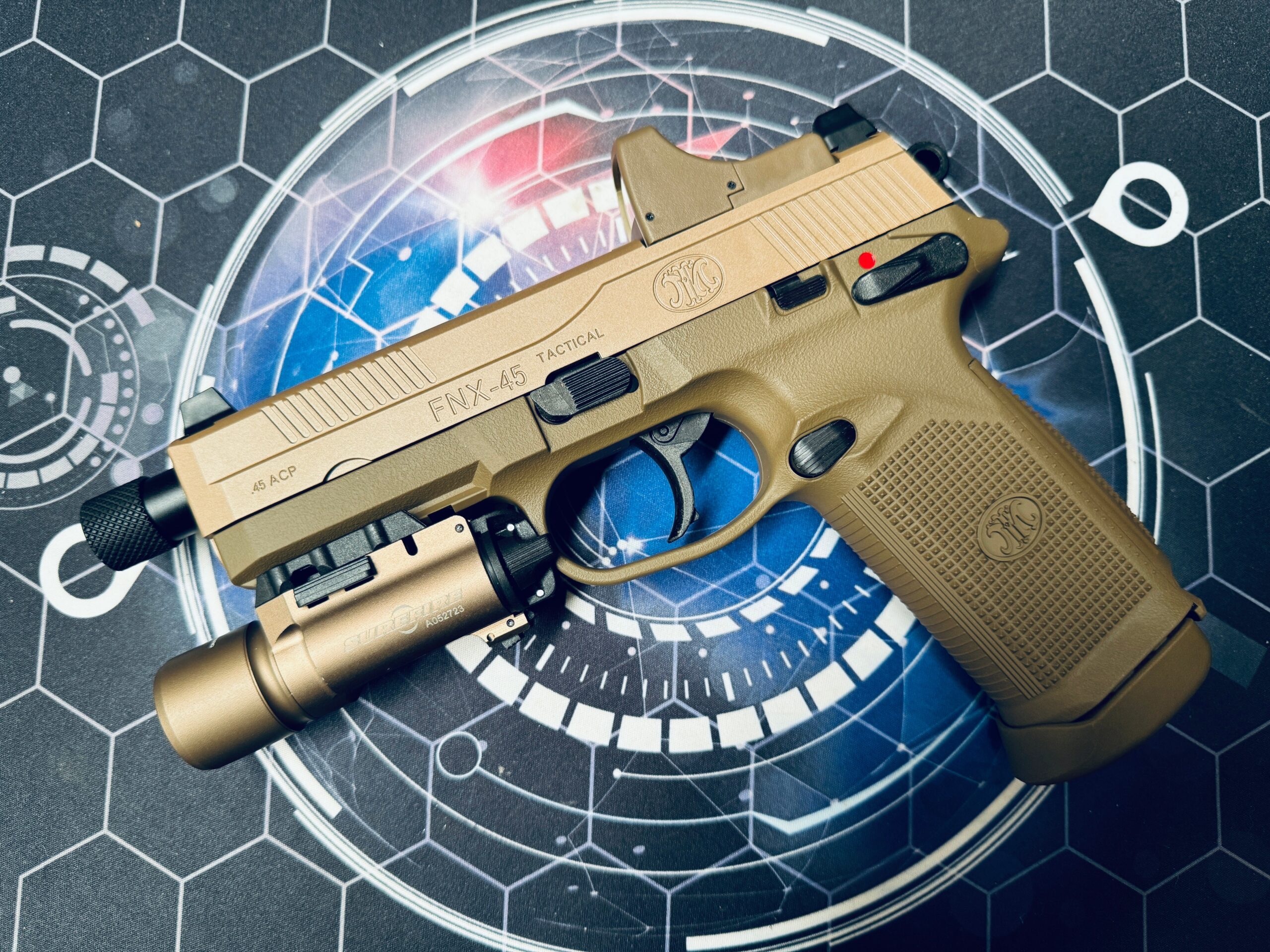 Custom Tokyo Marui FNX-45 Tactical Gel Blaster - FDE - Image 3