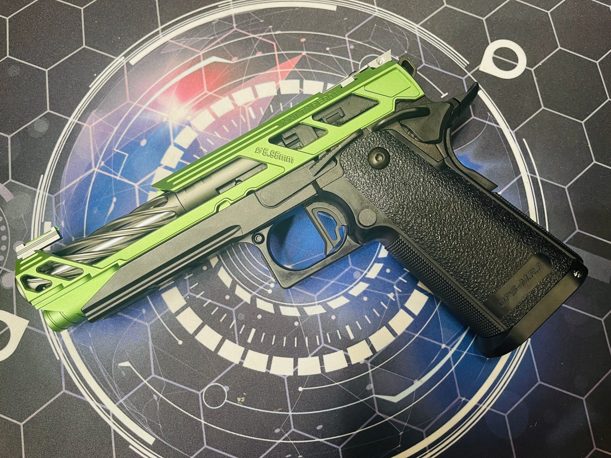 Custom Tokyo Marui / Guarder / Dr Black "Ninja Turtle" Hi Capa 5.1 Gas Pistol - Image 2