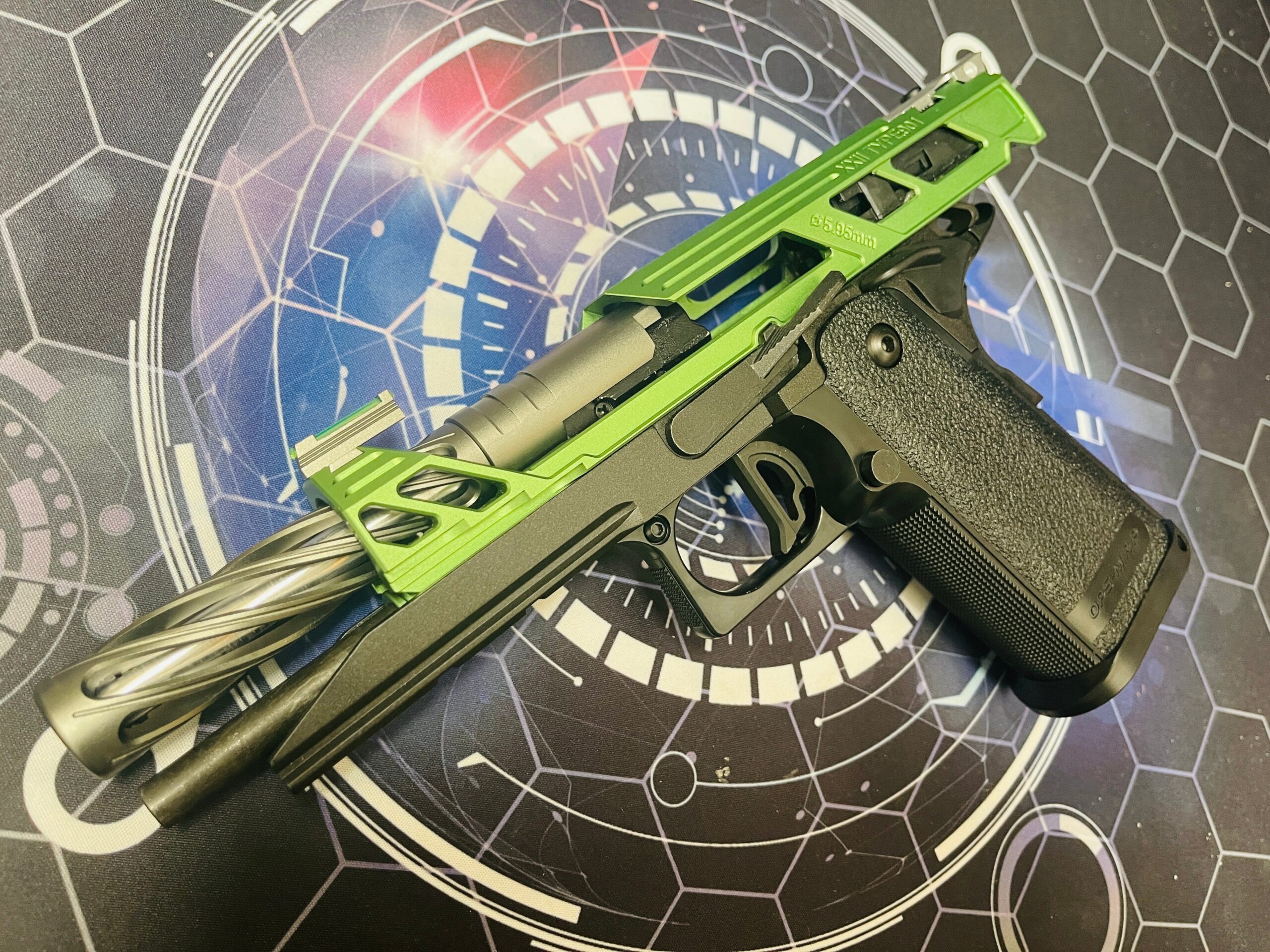 Custom Tokyo Marui / Guarder / Dr Black "Ninja Turtle" Hi Capa 5.1 Gas Pistol - Image 3