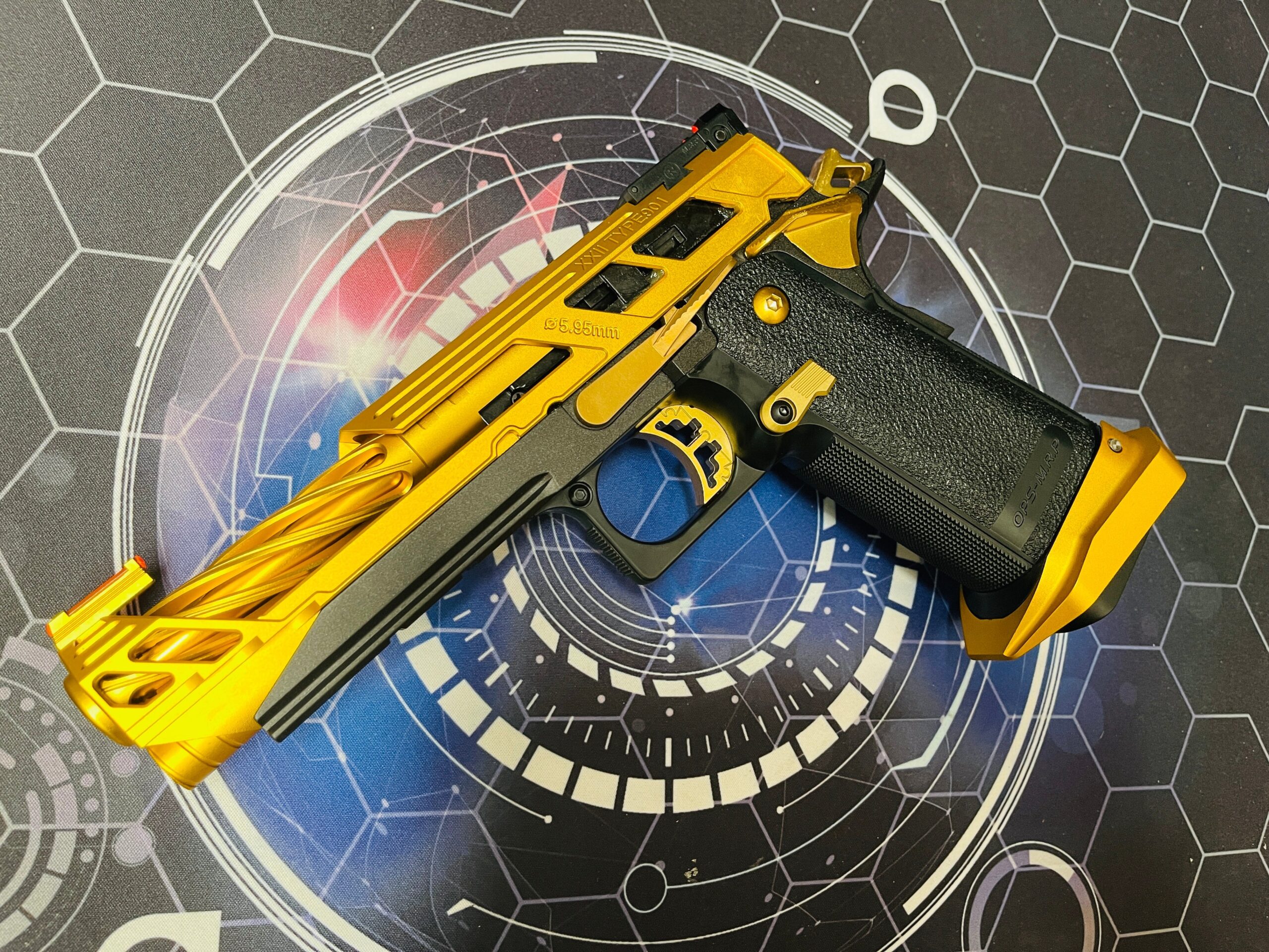 Custom Tokyo Marui / Dr Black "Gold-Flare" Hi Capa 5.1 Gas Pistol - Image 2
