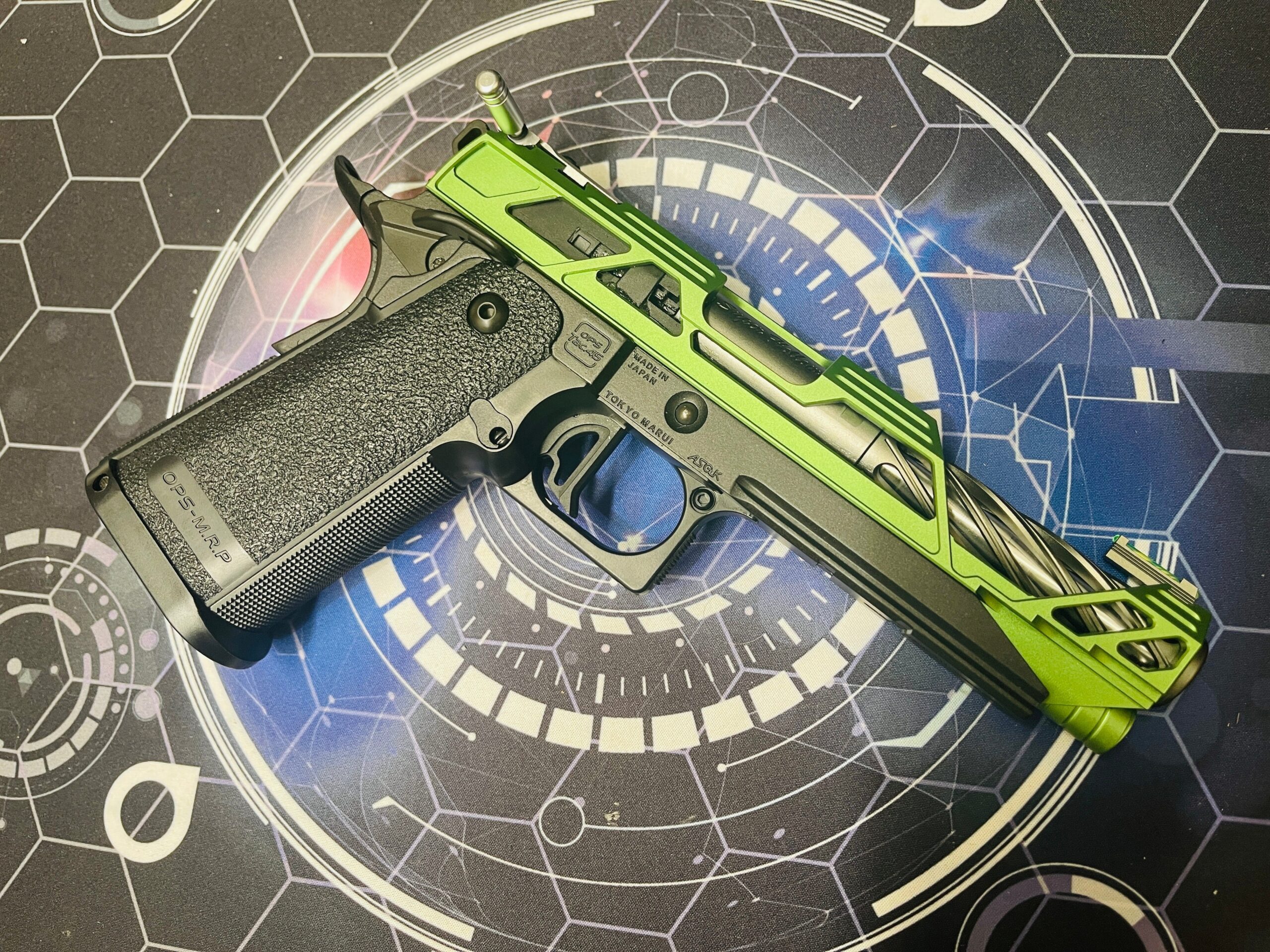 Custom Tokyo Marui / Guarder / Dr Black "Ninja Turtle" Hi Capa 5.1 Gas Pistol