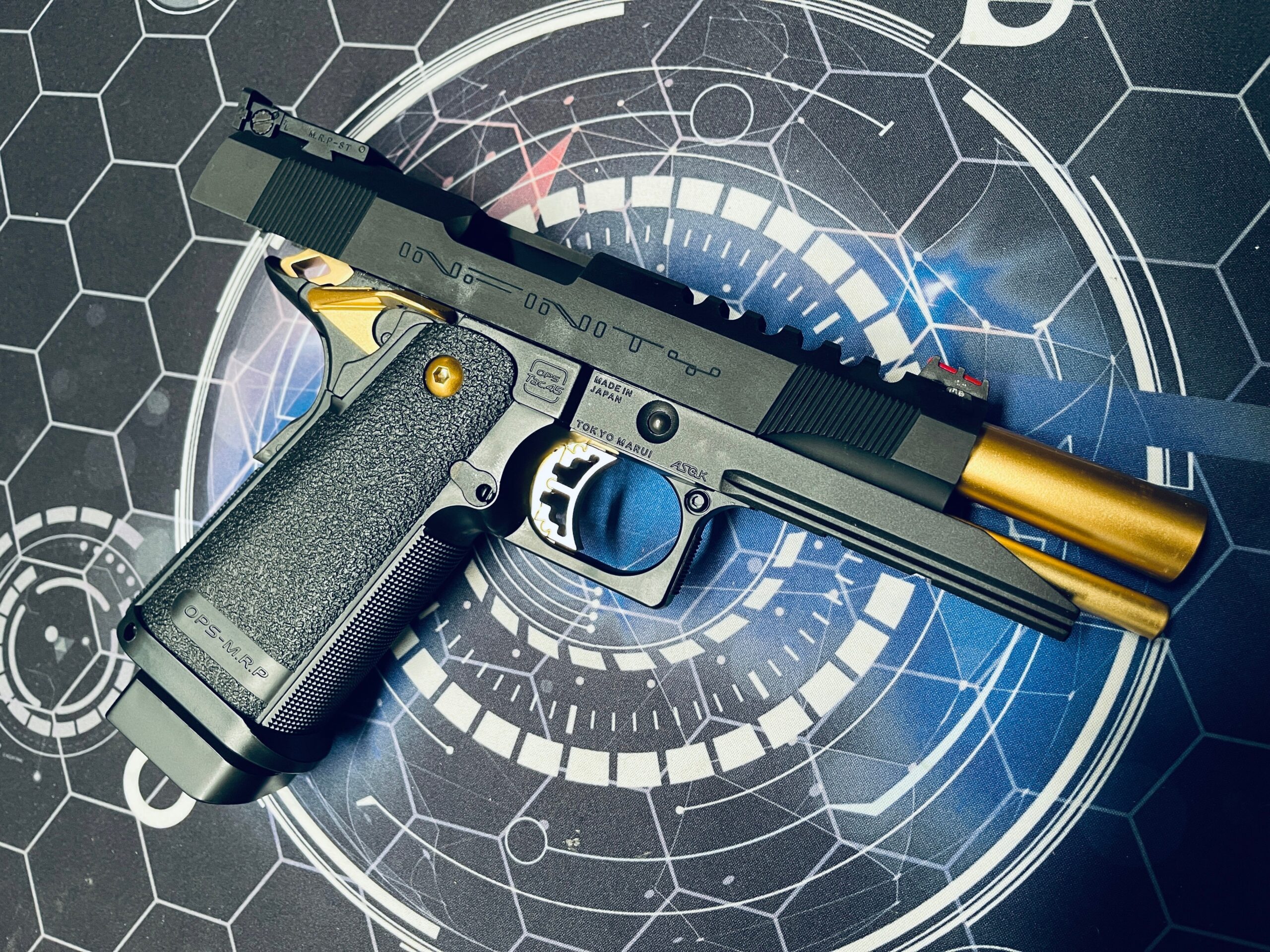 Custom Tokyo Marui / Guarder Gold Match "Infinity" 5.1 Hi-Capa Gel Blaster - Image 5