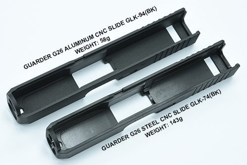 Steel CNC Slide for MARUI G26 Gen3 (Standard/Black) - Image 3