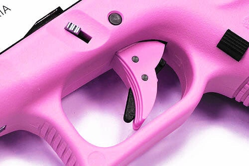 Guarder Ridged Trigger For G-Series GBB (Pink) - Image 2
