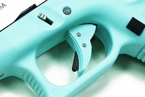 Guarder Ridged Trigger For G-Series GBB (Robin Egg Blue) - Image 2