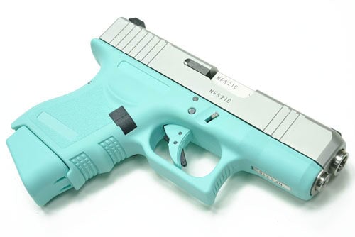 Guarder Ridged Trigger For G-Series GBB (Robin Egg Blue) - Image 4