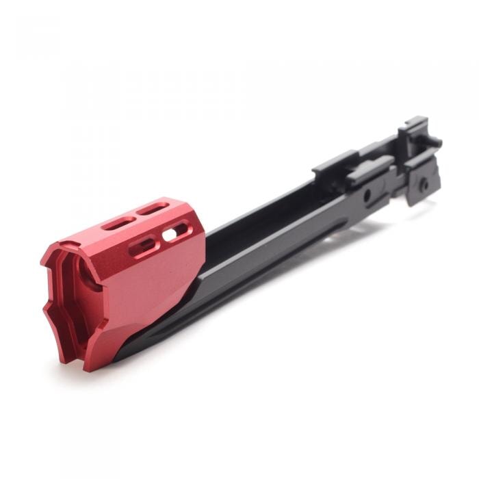 Nine Ball L.A.S Hi-Capa Custom Lower Frame R Edge 5.1 & Compensator Crimson - Image 8