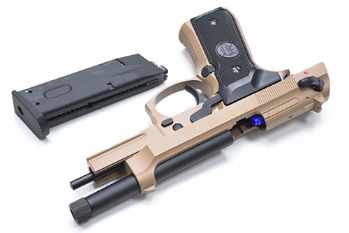 KJ M9A1 TBC Full Metal Gas Blowback Gel Blaster - TAN - Image 3