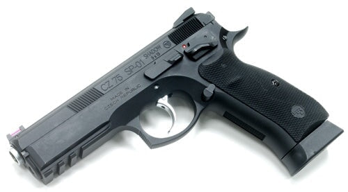 KJ CZ75 SP-01 Shadow Gas Blowback IPSC Dry Fire Blaster - Black
