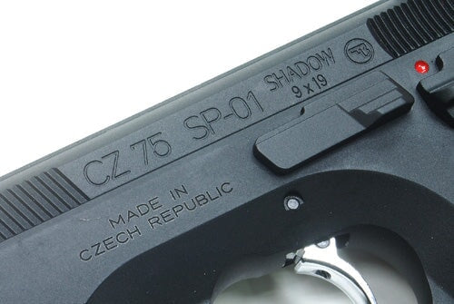 KJ CZ75 SP-01 Shadow Gas Blowback IPSC Dry Fire Blaster - Black - Image 3