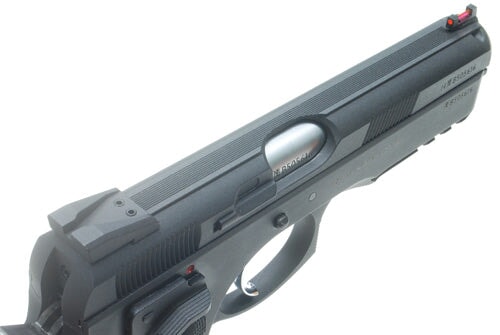 KJ CZ75 SP-01 Shadow Gas Blowback IPSC Dry Fire Blaster - Black - Image 5