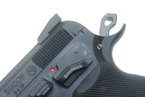 KJ CZ75 SP-01 Shadow Gas Blowback IPSC Dry Fire Blaster - Black - Image 7