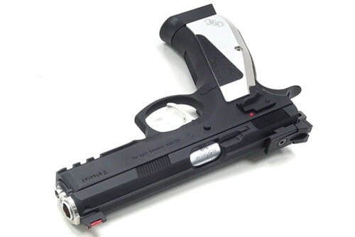 KJ CZ75 SP-01 Shadow ACCU Custom Gas Blowback IPSC Dry Fire Blaster - Image 2