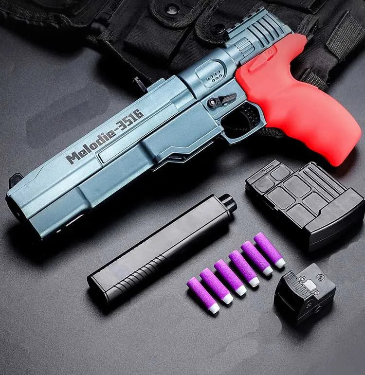 Jing Tai Melodie 3516 "Malorian Arms" Cyberpunk Soft Dart Blaster