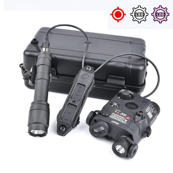WADSN PEQ15 + M600C Tactical Torch w/ Dual Pressure Switch Kit