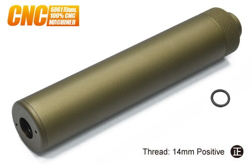 Guarder Compact Pistol Mock Suppressor (2023 Ver./FDE/14mm Positive)