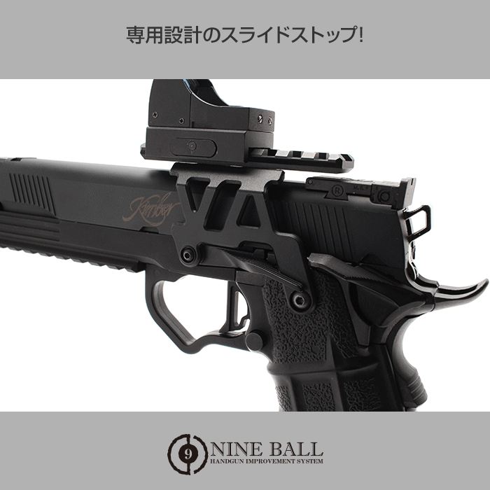 Nine Ball Hi-Capa 5.1/4.3 Aluminium Mount Base NEO Black - Image 4