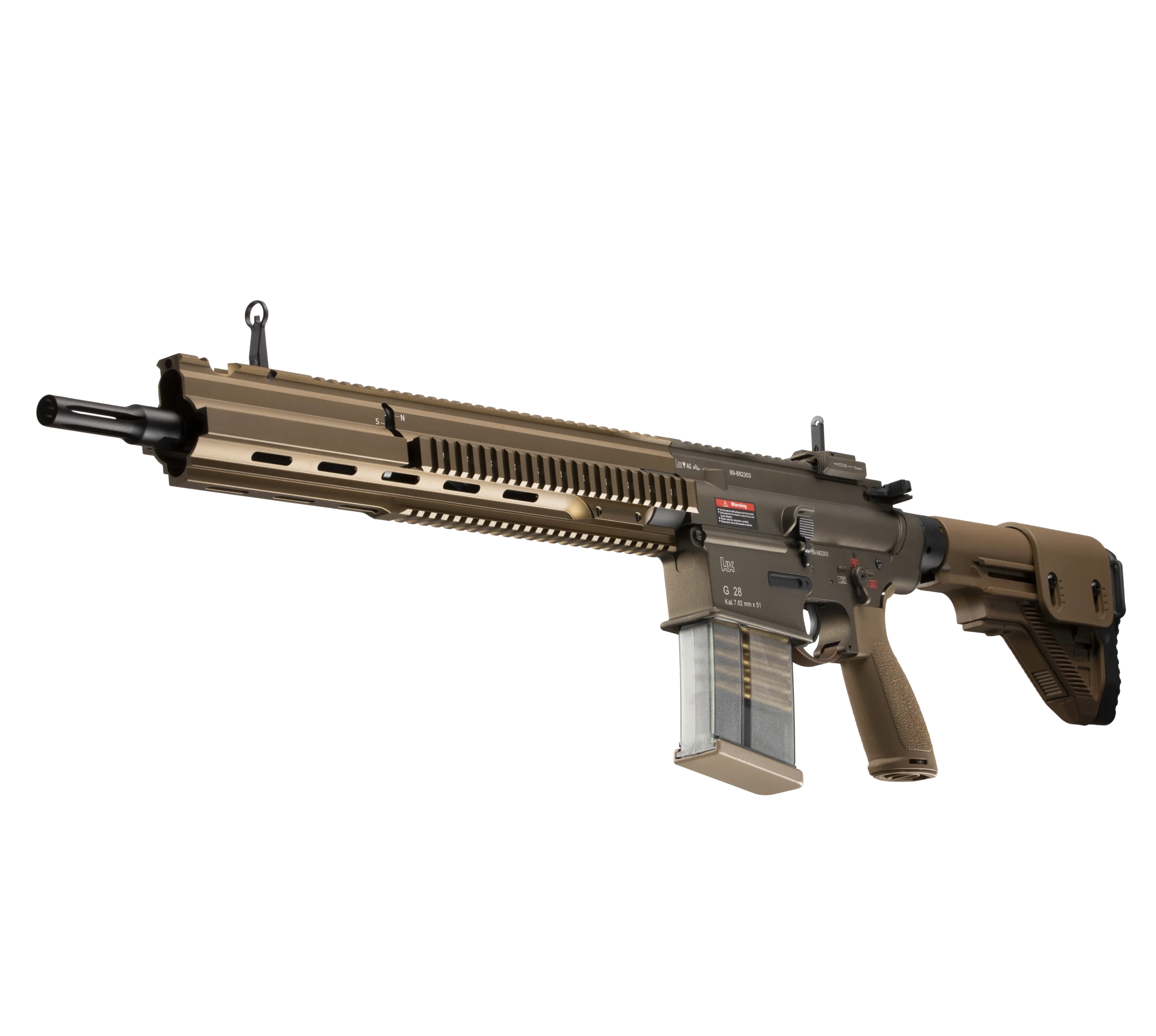 E&C HK G28 DMR Rifle AEG EC-204 TAN Gel Blaster - Image 4
