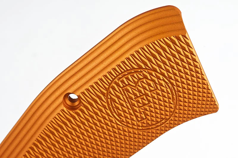 KJ Works CZ Logo Aluminium Hand Grip for CZ SP-01 Shadow (Orange) - Image 3
