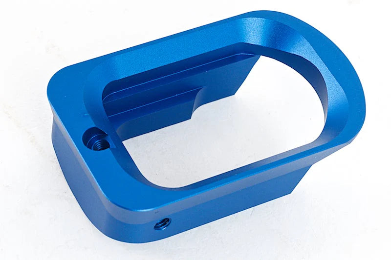 KJ Works CZ SP-01 Short Aluminium Hand Grip & Magwell Set (Blue) - Image 4