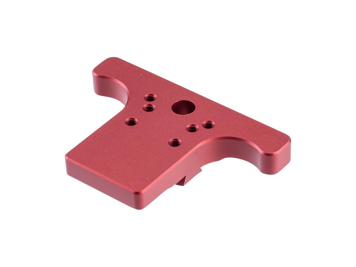 KJ Works Rear Sight Plate Optics Mount for CZ SP-01 (Red) - Image 2