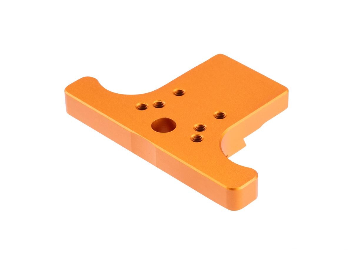 KJ Works Rear Sight Plate Optics Mount for CZ SP-01 (Orange) - Image 2