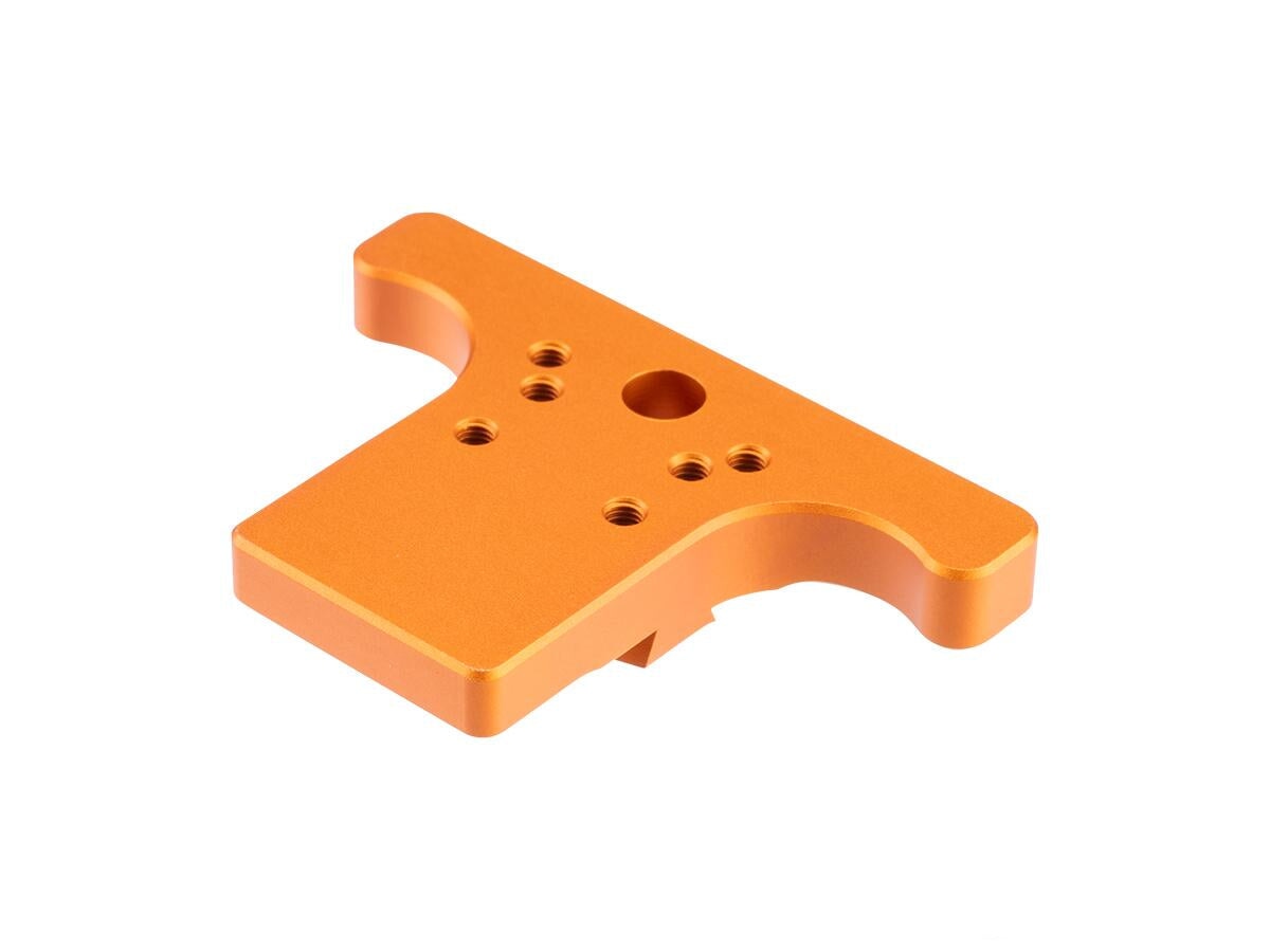 KJ Works Rear Sight Plate Optics Mount for CZ SP-01 (Orange)